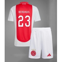 Fotbalové Dres Ajax Steven Berghuis #23 Dětské Domácí 2024-25 Krátký Rukáv (+ trenýrky)